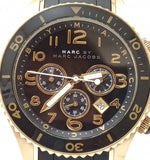 Buy Shop Marc Jacobs Rock Chronograph Black Dial Black Silicone Strap Watch for Women - MBM2552 USA Online