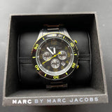 Buy Shop Marc Jacobs Rock Chronograph Black Dial Black Steel Strap Watch for Men - MBM5026 USA Online