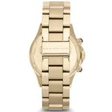 Buy Shop Marc Jacobs Rock Chronograph Black Dial Gold Steel Strap Watch for Women - MBM3253 USA Online
