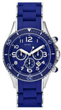 Buy Shop Marc Jacobs Rock Chronograph Blue Dial Blue Silicone Strap Watch for Women - MBM2548 USA Online