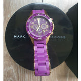 Buy Shop Marc Jacobs Rock Chronograph Purple Dial Purple Silicone Strap Watch for Women - MBM2549 USA Online