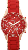 Buy Shop Marc Jacobs Rock Chronograph Red Dial Red Silicone Strap Watch for Women - MBM2577 USA Online