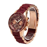 Buy Shop Marc Jacobs Rock Chronograph Red Dial Red Silicone Strap Watch for Women - MBM2596 USA Online