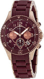 Buy Shop Marc Jacobs Rock Chronograph Red Dial Red Silicone Strap Watch for Women - MBM2596 USA Online