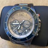 Buy Shop Marc Jacobs Rock Chronograph Silver Dial Silver Steel Strap Watch for Men - MBM5028 USA Online