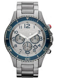 Buy Shop Marc Jacobs Rock Chronograph Silver Dial Silver Steel Strap Watch for Men - MBM5029 USA Online