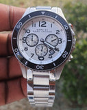 Buy Shop Marc Jacobs Rock Chronograph White Dial Silver Steel Strap Watch for Men - MBM5027 USA Online