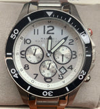 Buy Shop Marc Jacobs Rock Chronograph White Dial Silver Steel Strap Watch for Men - MBM5027 USA Online