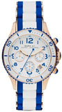 Buy Shop Marc Jacobs Rock Chronograph White Dial Two Tone Silicone Strap Watch for Women - MBM2594 USA Online