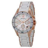 Buy Shop Marc Jacobs Rock Chronograph White Dial White Silicone Strap Watch for Women - MBM2547 USA Online