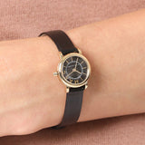 Buy Shop Marc Jacobs Roxy Black Dial Black Leather Strap Watch for Women - MJ1585 USA Online