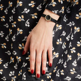 Buy Shop Marc Jacobs Roxy Black Dial Black Leather Strap Watch for Women - MJ1585 USA Online