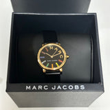 Buy Shop Marc Jacobs Roxy Black Dial Black Leather Strap Watch for Women - MJ1592 USA Online