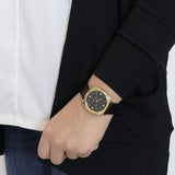 Buy Shop Marc Jacobs Roxy Black Dial Black Leather Strap Watch for Women - MJ1592 USA Online