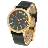 Buy Shop Marc Jacobs Roxy Black Dial Black Leather Strap Watch for Women - MJ1592 USA Online
