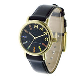 Buy Shop Marc Jacobs Roxy Black Dial Black Leather Strap Watch for Women - MJ1592 USA Online