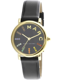 Buy Shop Marc Jacobs Roxy Black Dial Black Leather Strap Watch for Women - MJ1592 USA Online