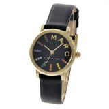 Buy Shop Marc Jacobs Roxy Black Dial Black Leather Strap Watch for Women - MJ1592 USA Online