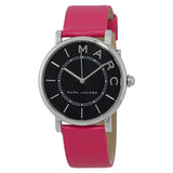 Buy Shop Marc Jacobs Roxy Black Dial Pink Leather Strap Watch for Women - MJ1535 USA Online
