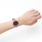 Buy Shop Marc Jacobs Roxy Black Dial Pink Leather Strap Watch for Women - MJ1540 USA Online