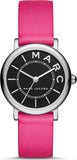 Buy Shop Marc Jacobs Roxy Black Dial Pink Leather Strap Watch for Women - MJ1540 USA Online