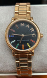 Buy Shop Marc Jacobs Roxy Black Dial Rose Gold Steel Strap Watch for Women - MJ3569 USA Online