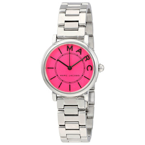 Buy Shop Marc Jacobs Roxy Pink Dial Silver Steel Strap Watch for Women - MJ3528 USA Online