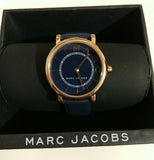 Buy Shop Marc Jacobs Roxy Navy Blue Dial Navy Blue Leather Strap Watch for Women - MJ1539 USA Online