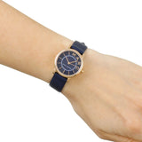 Buy Shop Marc Jacobs Roxy Navy Blue Dial Navy Blue Leather Strap Watch for Women - MJ1539 USA Online