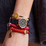 Buy Shop Marc Jacobs Roxy Navy Blue Dial Navy Blue Leather Strap Watch for Women - MJ1539 USA Online