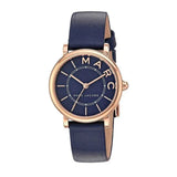 Buy Shop Marc Jacobs Roxy Navy Blue Dial Navy Blue Leather Strap Watch for Women - MJ1539 USA Online