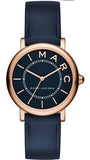 Buy Shop Marc Jacobs Roxy Navy Blue Dial Navy Blue Leather Strap Watch for Women - MJ1539 USA Online