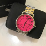 Buy Shop Marc Jacobs Roxy Pink Dial Silver Steel Strap Watch for Women - MJ3524 USA Online