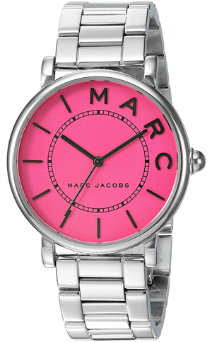 Buy Shop Marc Jacobs Roxy Pink Dial Silver Steel Strap Watch for Women - MJ3524 USA Online