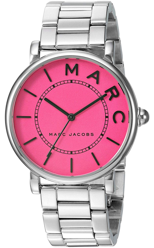 Buy Shop Marc Jacobs Roxy Pink Dial Silver Steel Strap Watch for Women - MJ3524 USA Online
