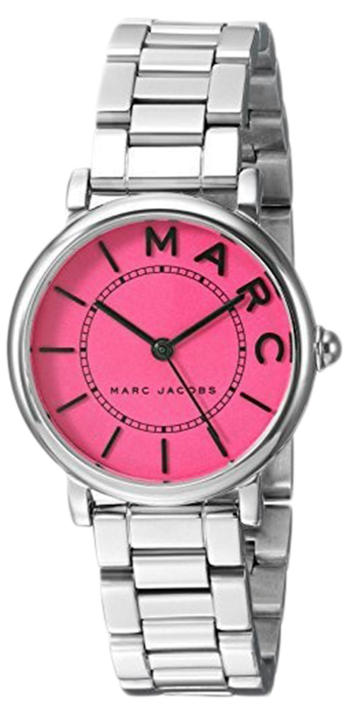 Buy Shop Marc Jacobs Roxy Pink Dial Silver Steel Strap Watch for Women - MJ3528 USA Online