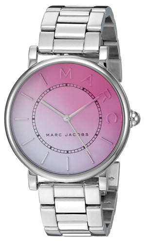 Buy Shop Marc Jacobs Roxy Pink Dial Silver Steel Strap Watch for Women - MJ3552 USA Online