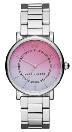 Buy Shop Marc Jacobs Roxy Pink Dial Silver Steel Strap Watch for Women - MJ3552 USA Online
