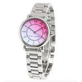 Buy Shop Marc Jacobs Roxy Pink Dial Silver Steel Strap Watch for Women - MJ3554 USA Online