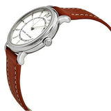 Buy Shop Marc Jacobs Roxy Silver Dial Brown Leather Strap Watch for Women - MJ1572 USA Online