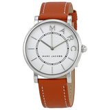 Buy Shop Marc Jacobs Roxy Silver Dial Brown Leather Strap Watch for Women - MJ1572 USA Online