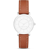 Buy Shop Marc Jacobs Roxy Silver Dial Brown Leather Strap Watch for Women - MJ1572 USA Online