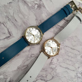Buy Shop Marc Jacobs Roxy Silver Dial Green Leather Strap Watch for Women - MJ1633 USA Online