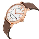 Buy Shop Marc Jacobs Roxy White Dial Cement Brown Leather Strap Watch for Women - MJ1533 USA Online
