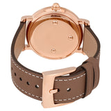 Buy Shop Marc Jacobs Roxy White Dial Cement Brown Leather Strap Watch for Women - MJ1533 USA Online