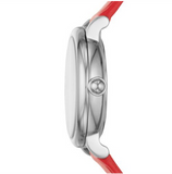 Buy Shop Marc Jacobs Roxy Silver Dial Red Leather Strap Watch for Women - MJ1632 USA Online