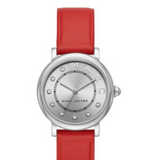 Buy Shop Marc Jacobs Roxy Silver Dial Red Leather Strap Watch for Women - MJ1632 USA Online