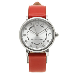 Buy Shop Marc Jacobs Roxy Silver Dial Red Leather Strap Watch for Women - MJ1632 USA Online