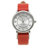 Buy Shop Marc Jacobs Roxy Silver Dial Red Leather Strap Watch for Women - MJ1632 USA Online