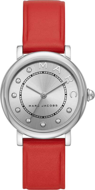 Buy Shop Marc Jacobs Roxy Silver Dial Red Leather Strap Watch for Women - MJ1632 USA Online